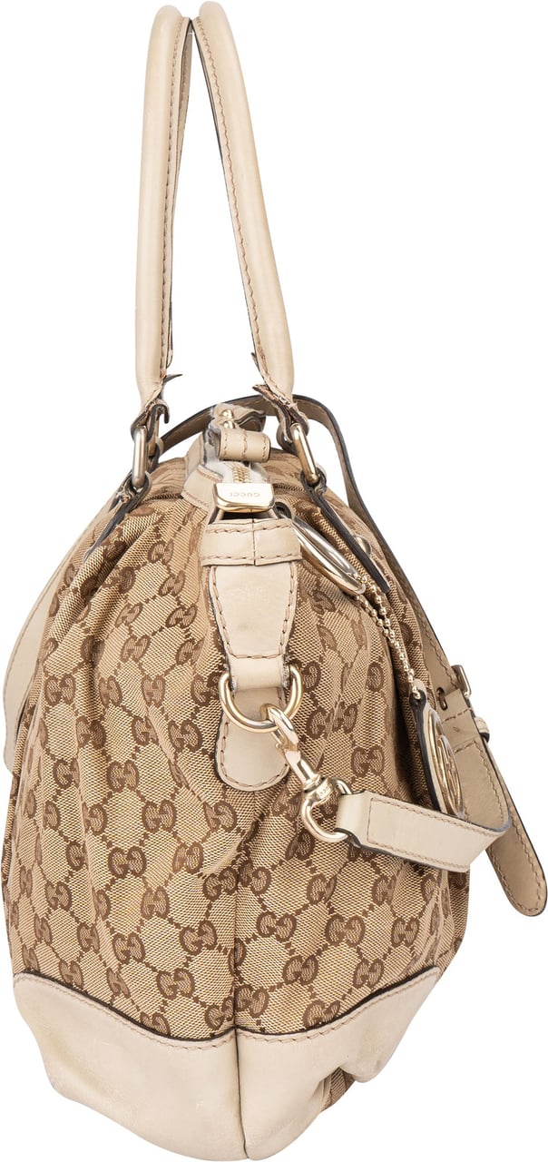 Gucci Gucci GG Monogram Sukey Handbag Bruin