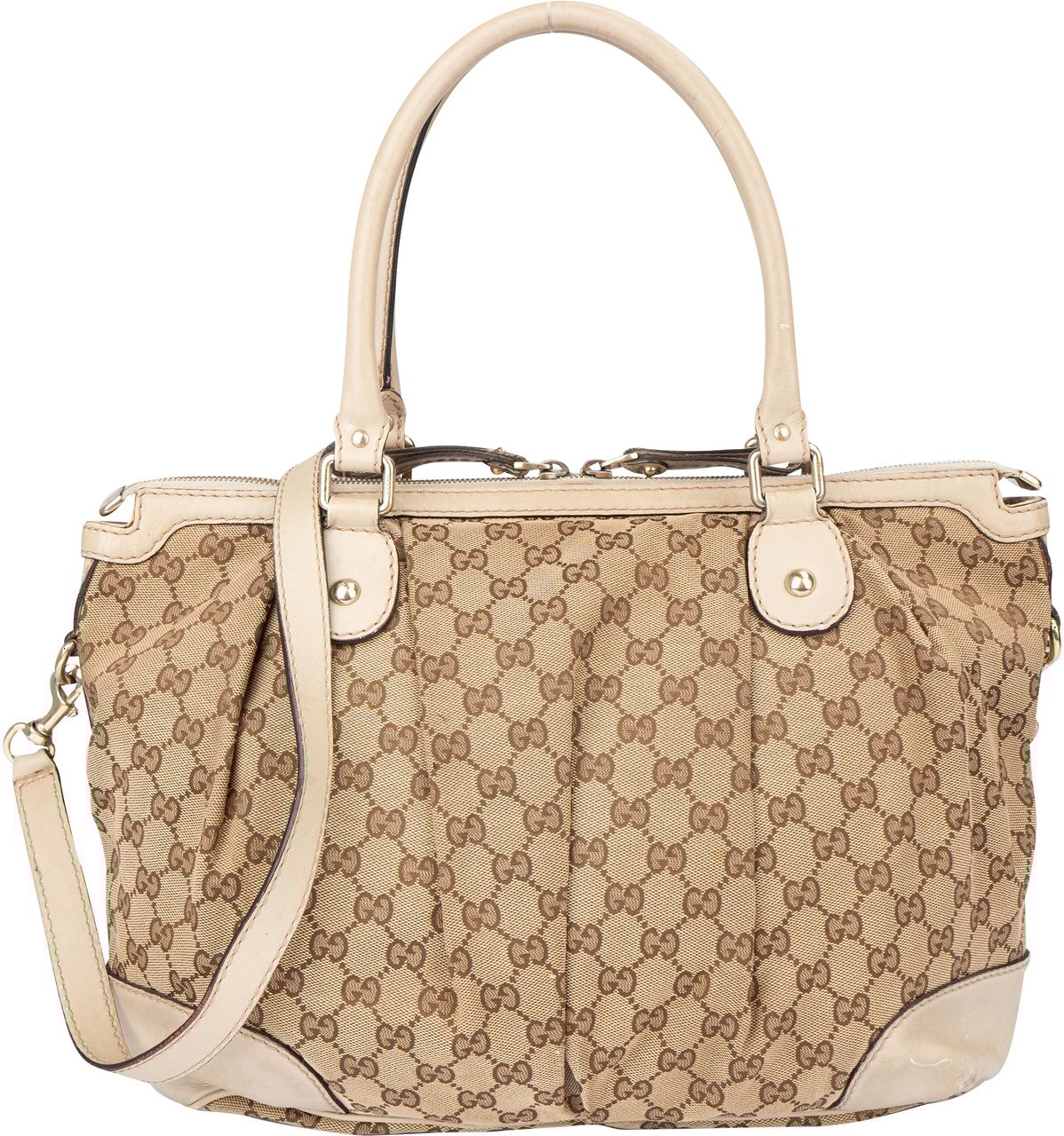 Gucci Gucci GG Monogram Sukey Handbag Bruin