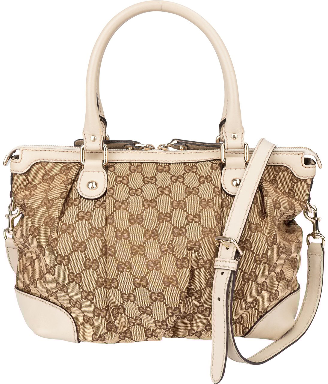 Gucci Gucci GG Monogram Sukey Handbag Bruin