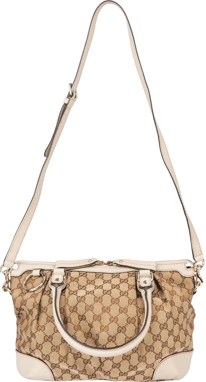 Gucci Gucci GG Monogram Sukey Handbag Bruin