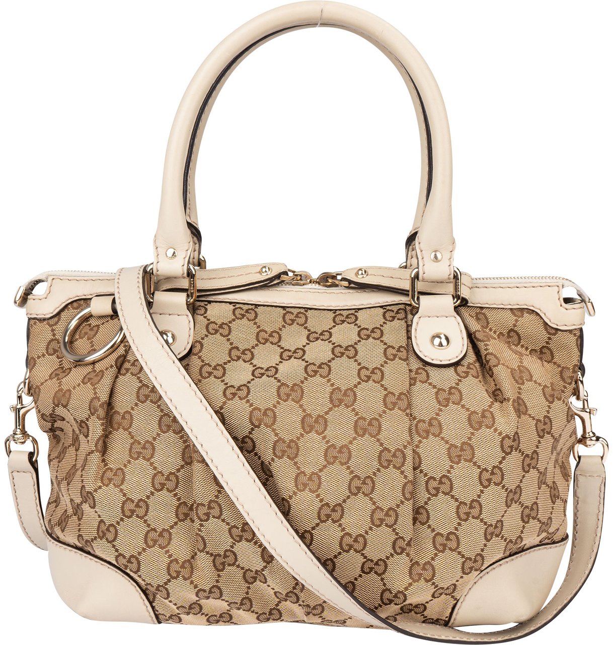 Gucci Gucci GG Monogram Sukey Handbag Bruin