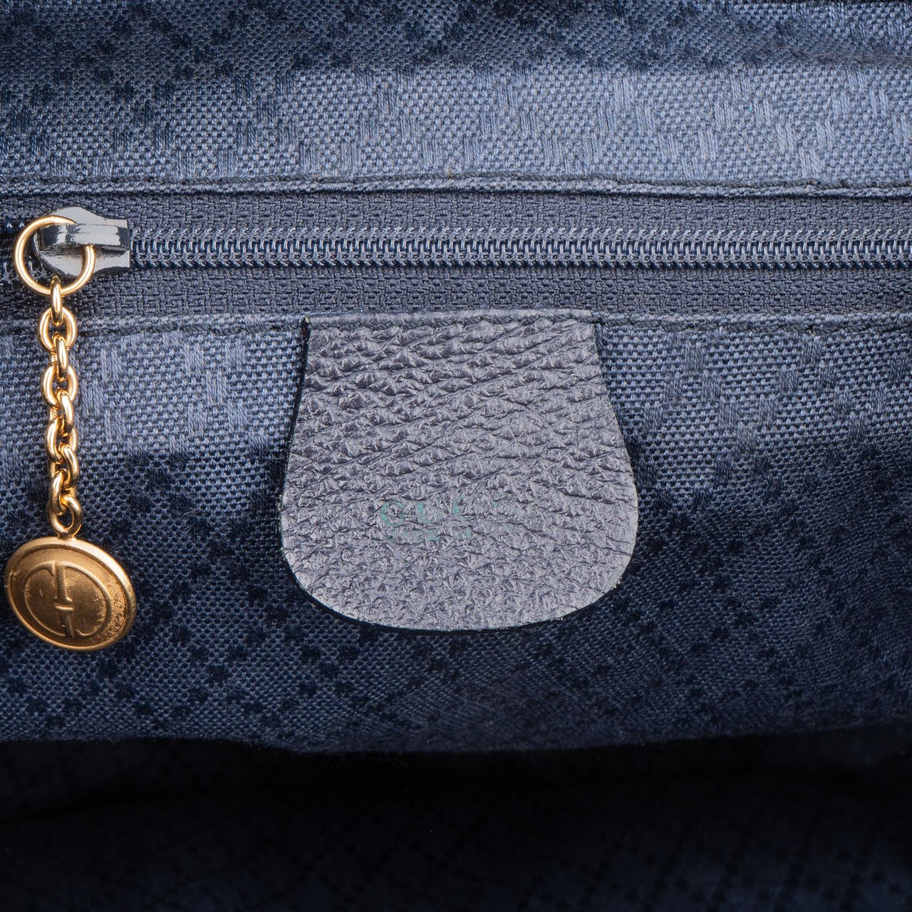 Gucci Gucci Black Suede Bamboo Backpack Zwart