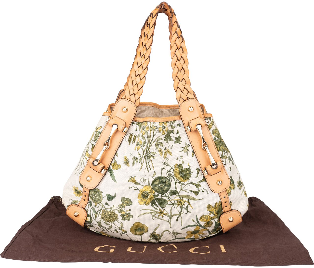 Gucci Gucci Limited Floral Pelham Handbag Wit