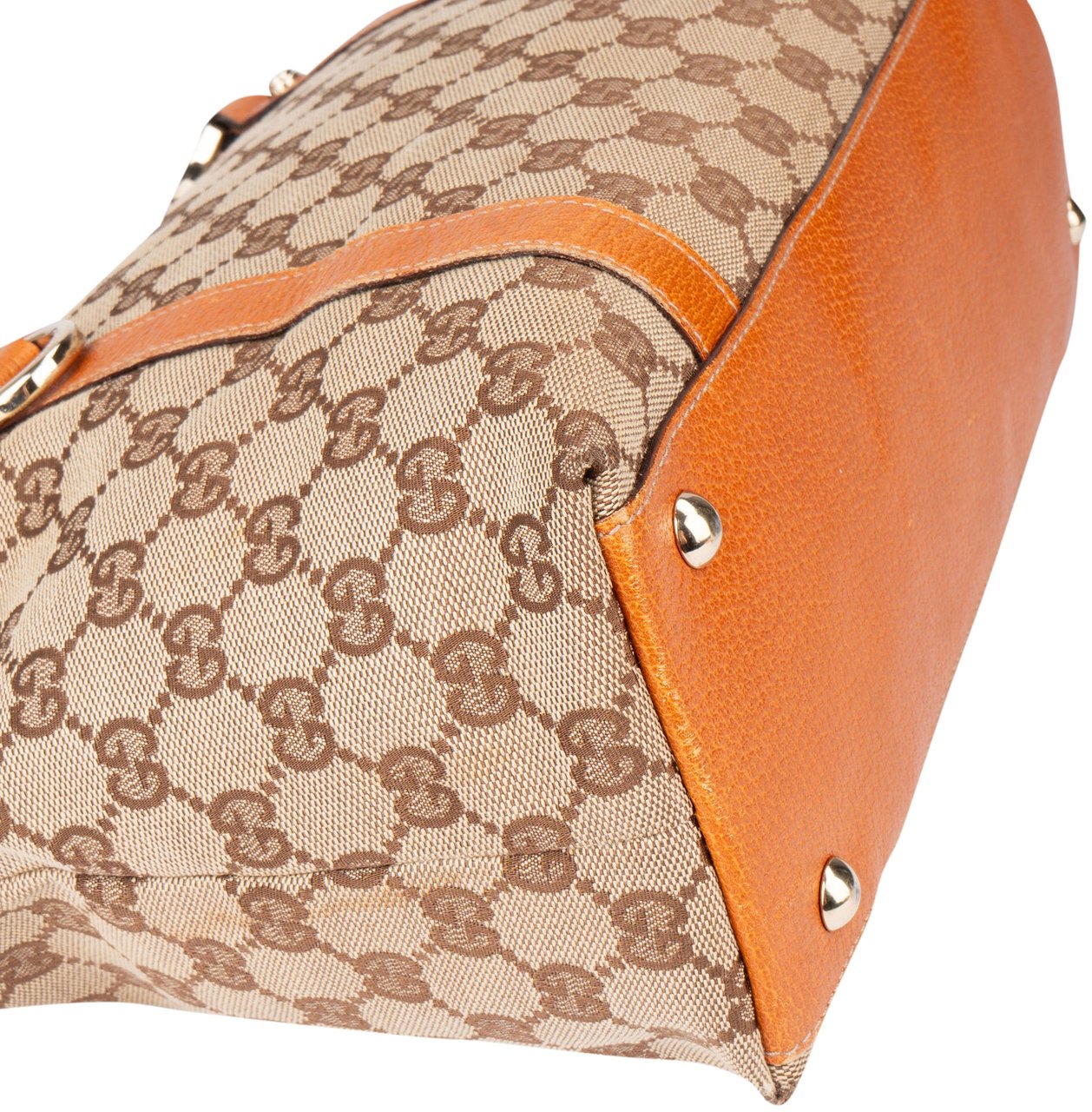 Gucci Gucci GG Monogram Abbey Handbag Bruin