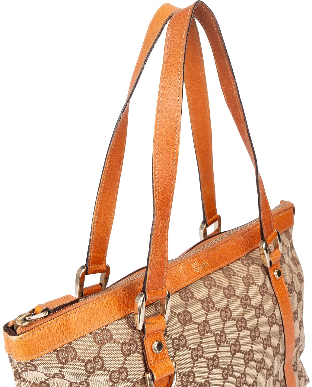 Gucci Gucci GG Monogram Abbey Handbag Bruin