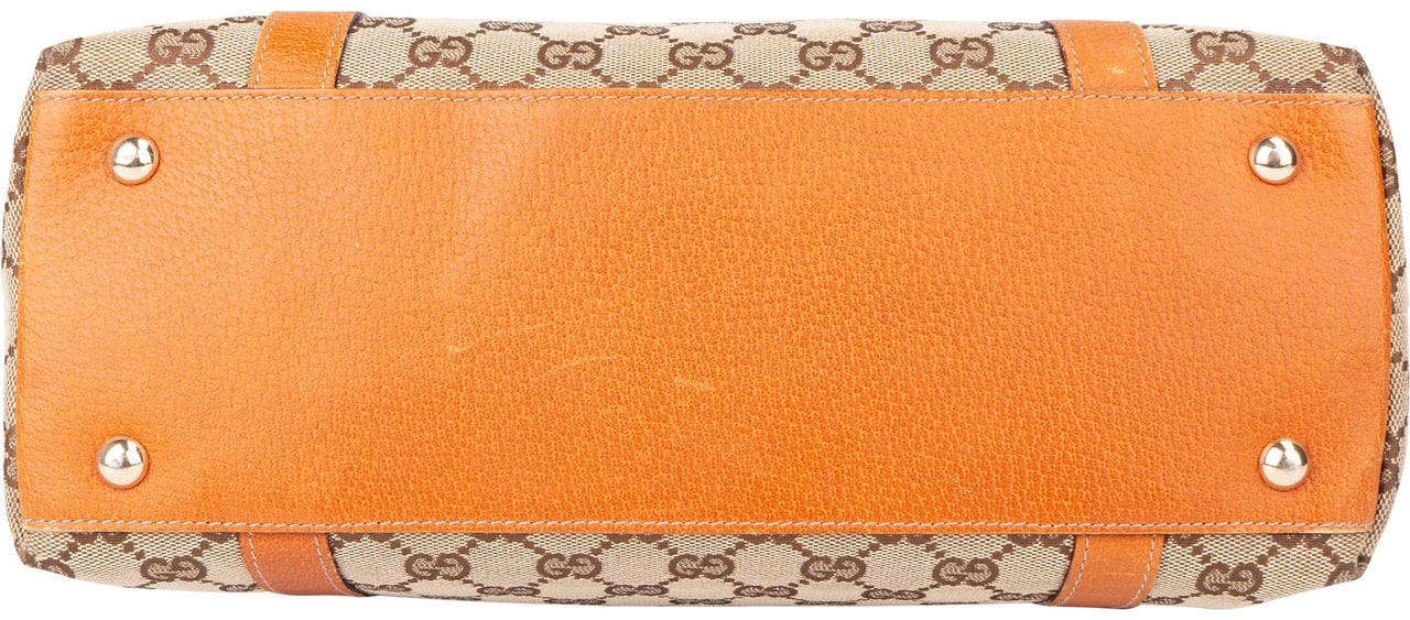 Gucci Gucci GG Monogram Abbey Handbag Bruin
