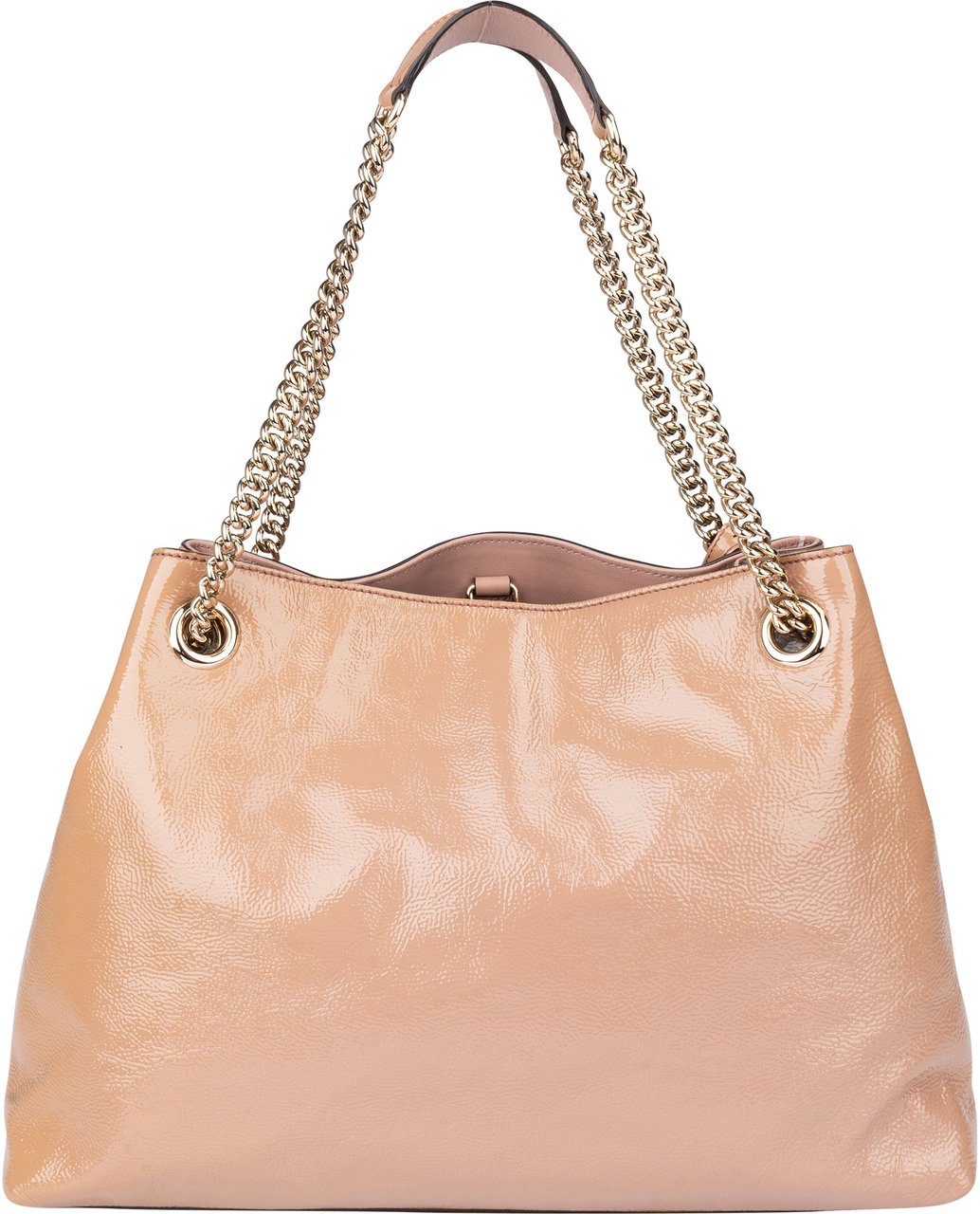 Gucci Gucci Patent Leather GG Soho Crossbody Bag Roze