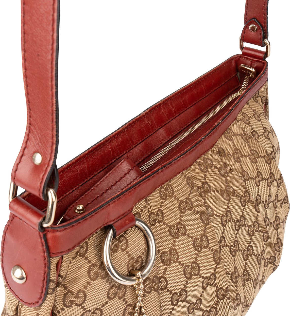 Gucci GG Monogram Sukey Crossbody Bag Bruin