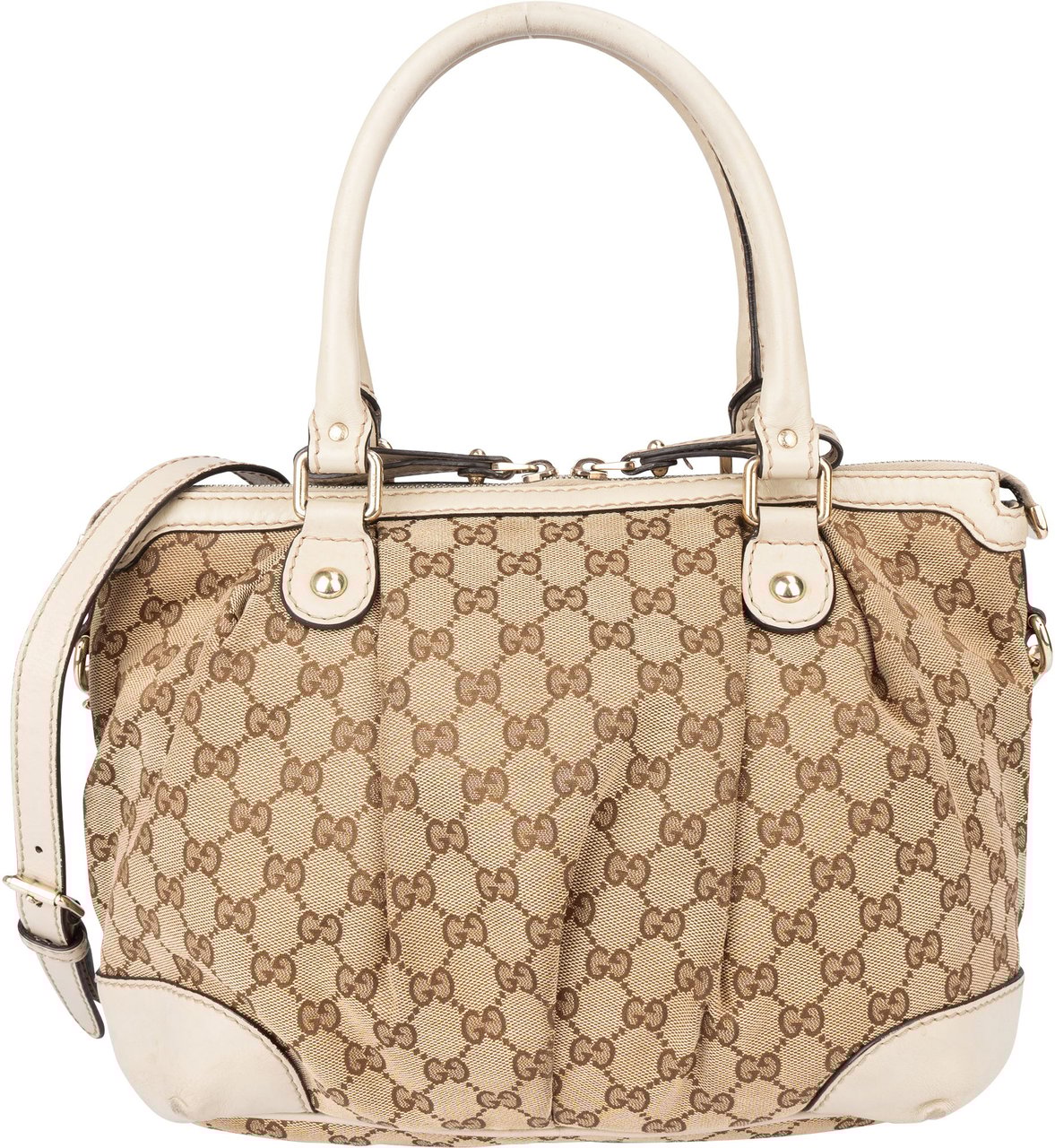 Gucci Gucci GG Monogram Sukey Handbag Bruin