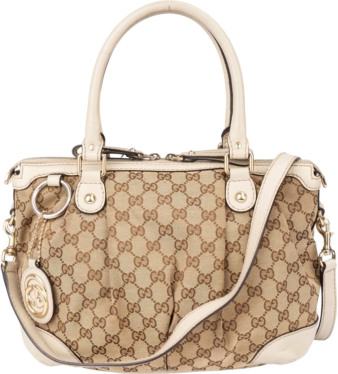 Gucci Gucci GG Monogram Sukey Handbag Bruin