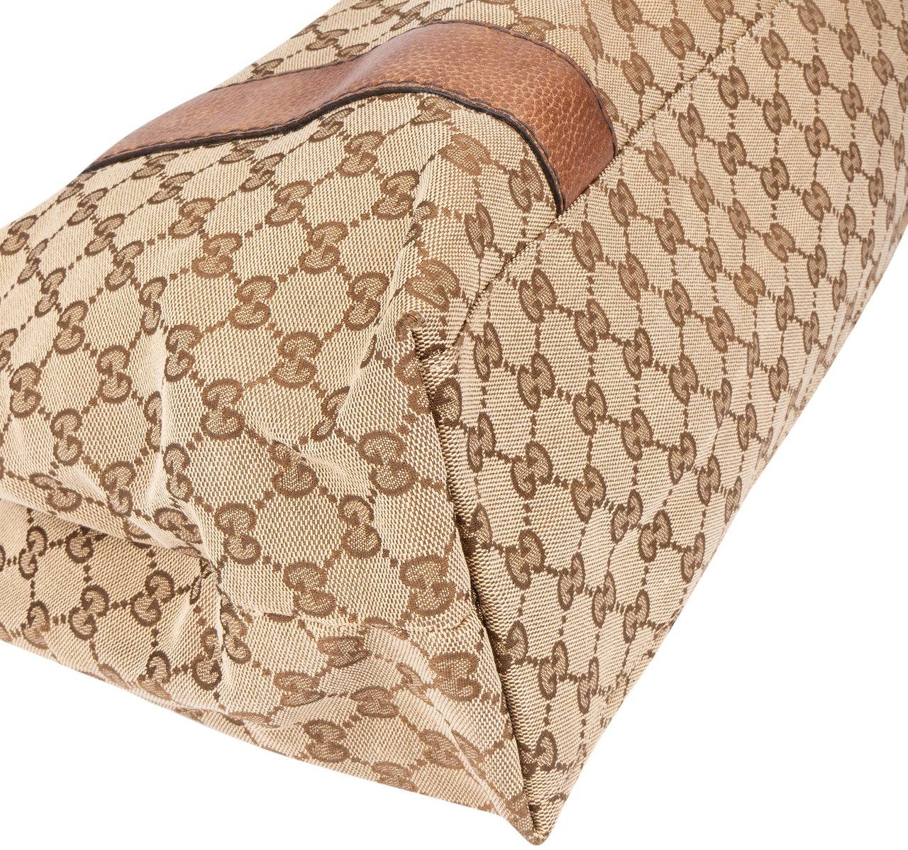 Gucci Gucci GG Monogram Bamboo Handbag Bruin