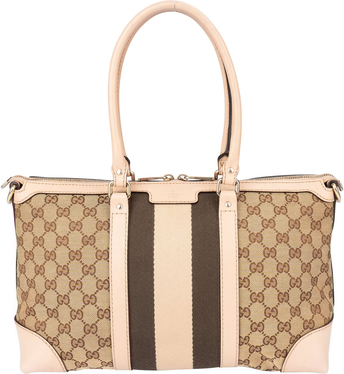 Gucci Gucci GG Monogram Sherry Line Monogram Handbag Bruin