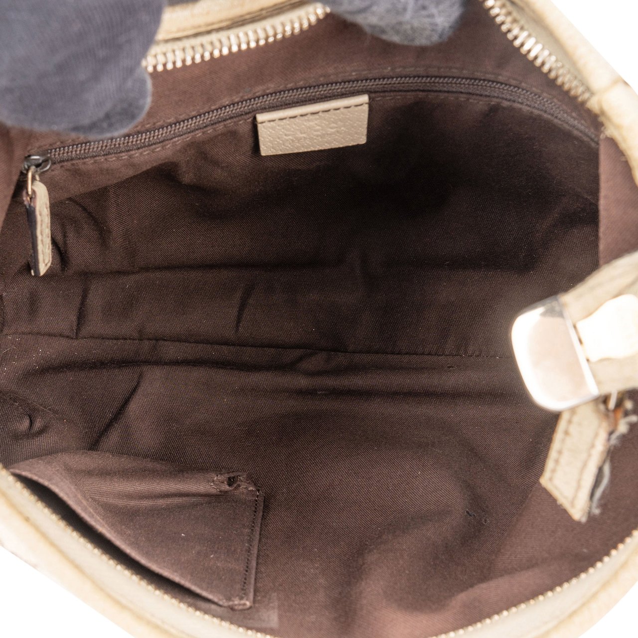 Gucci GG Monogram Abbey Handbag Bruin
