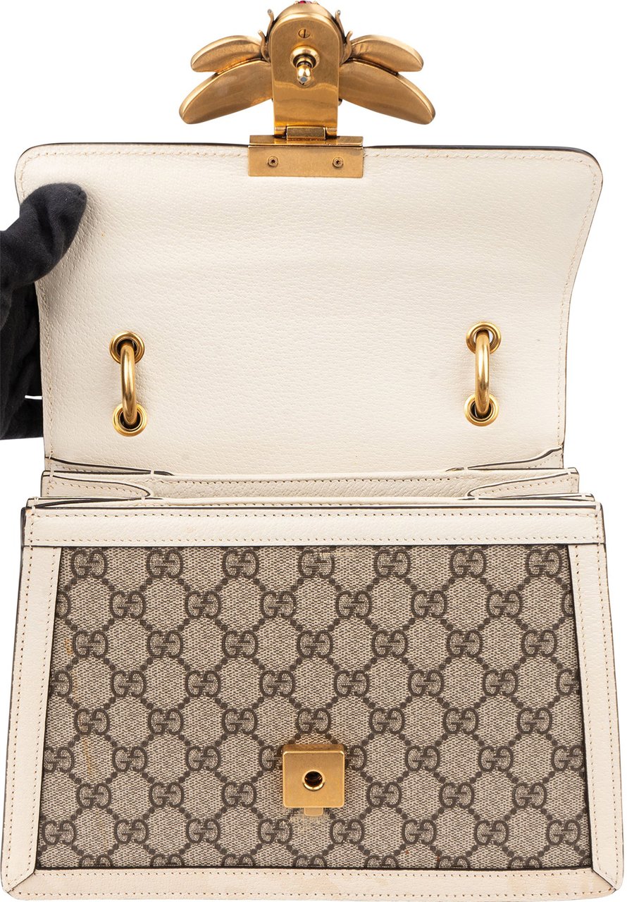 Gucci Gucci GG Supreme Monogram Queen Margaret Handbag Bruin
