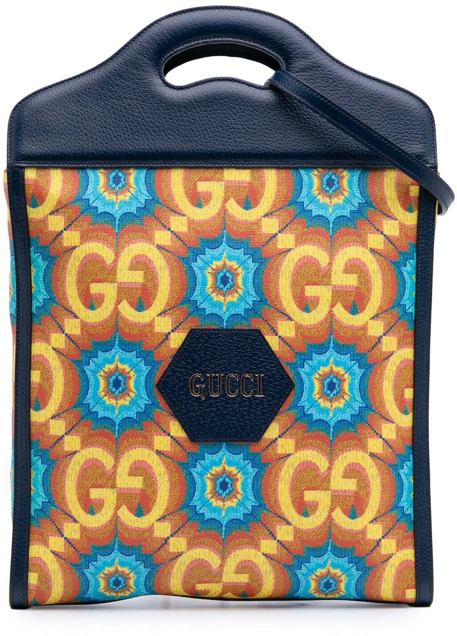 Gucci GG Supreme Kaleidoscope Tote Blauw