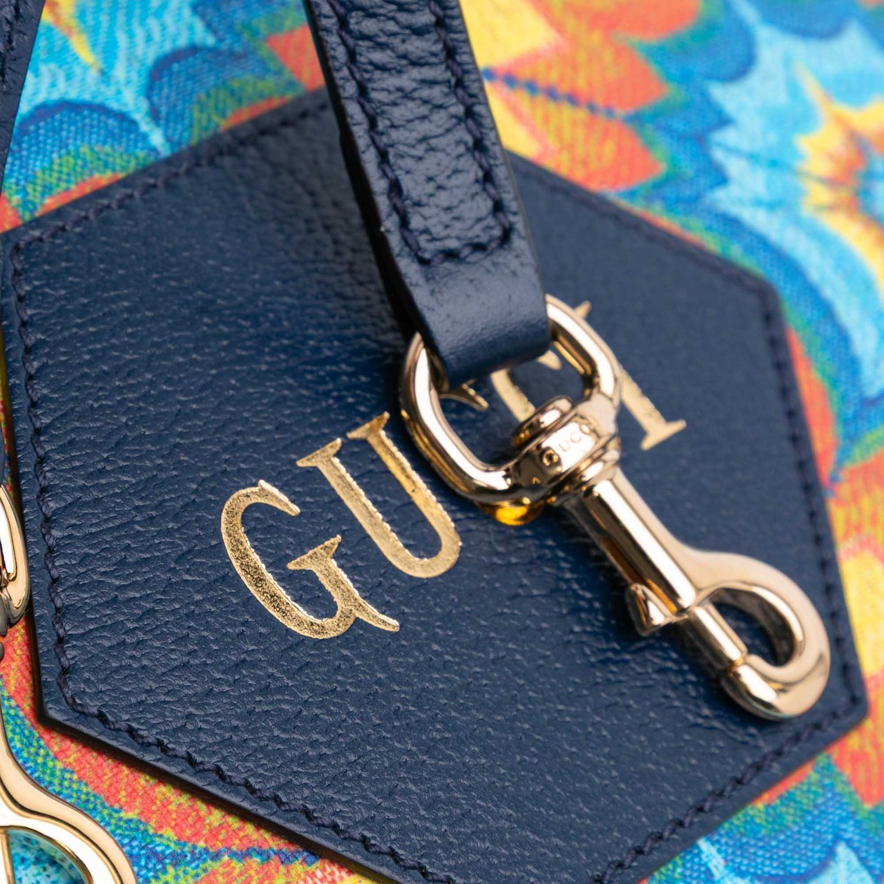 Gucci GG Supreme Kaleidoscope Tote Blauw