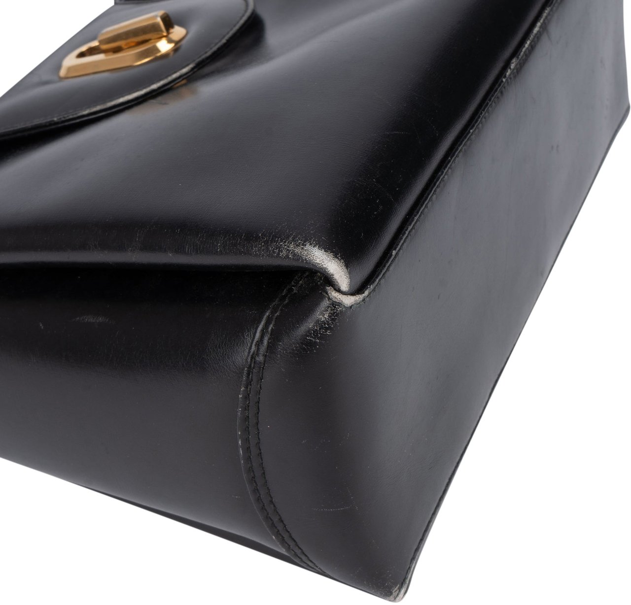 Gucci Black Leather G Handbag Zwart