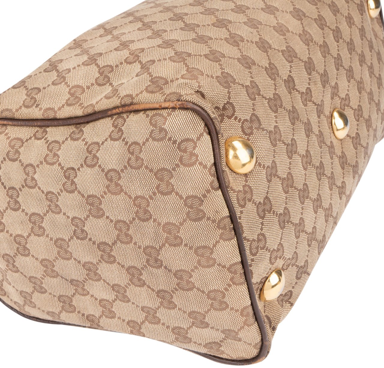 Gucci Gucci GG Monogram Hysteria Handbag Bruin