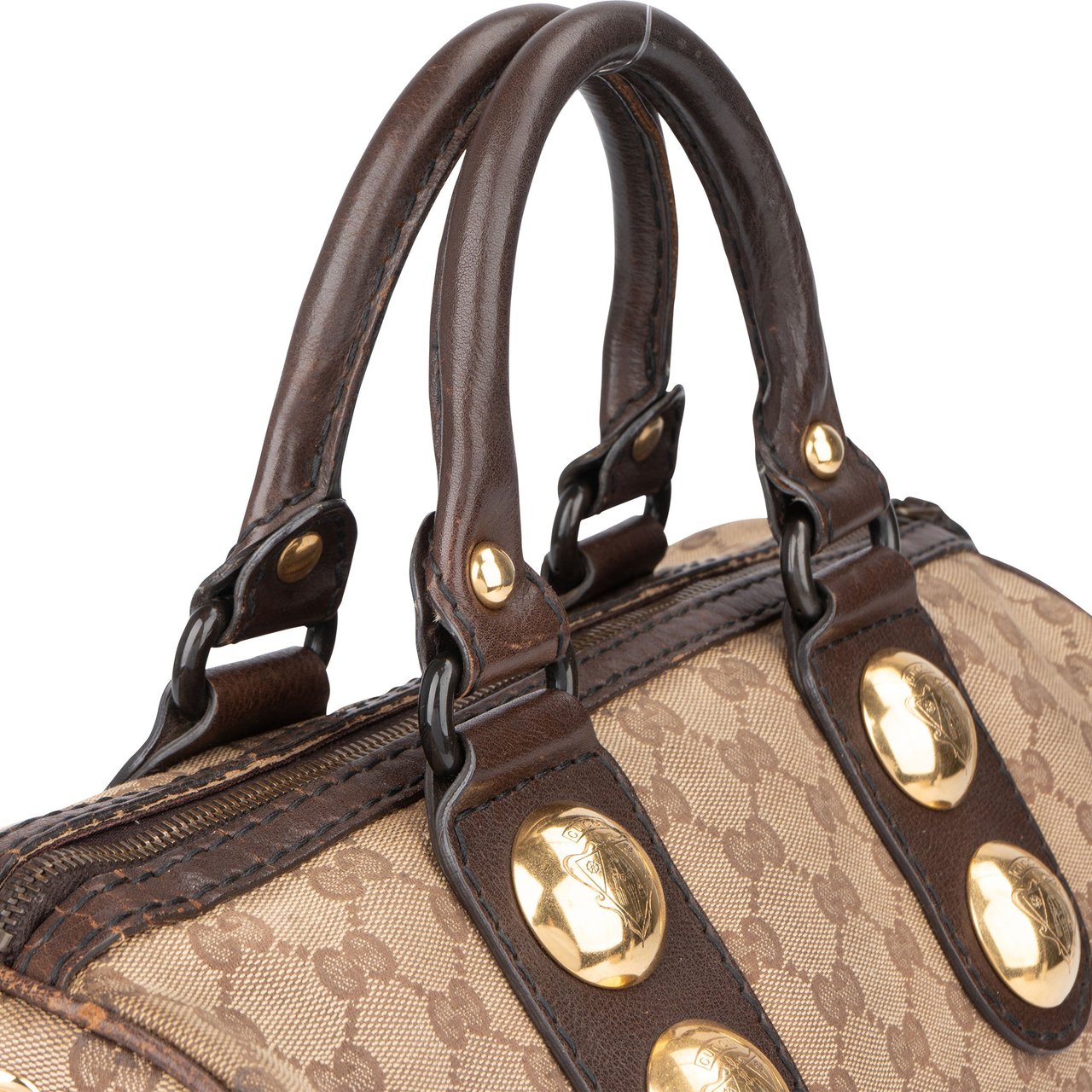 Gucci Gucci GG Monogram Hysteria Handbag Bruin