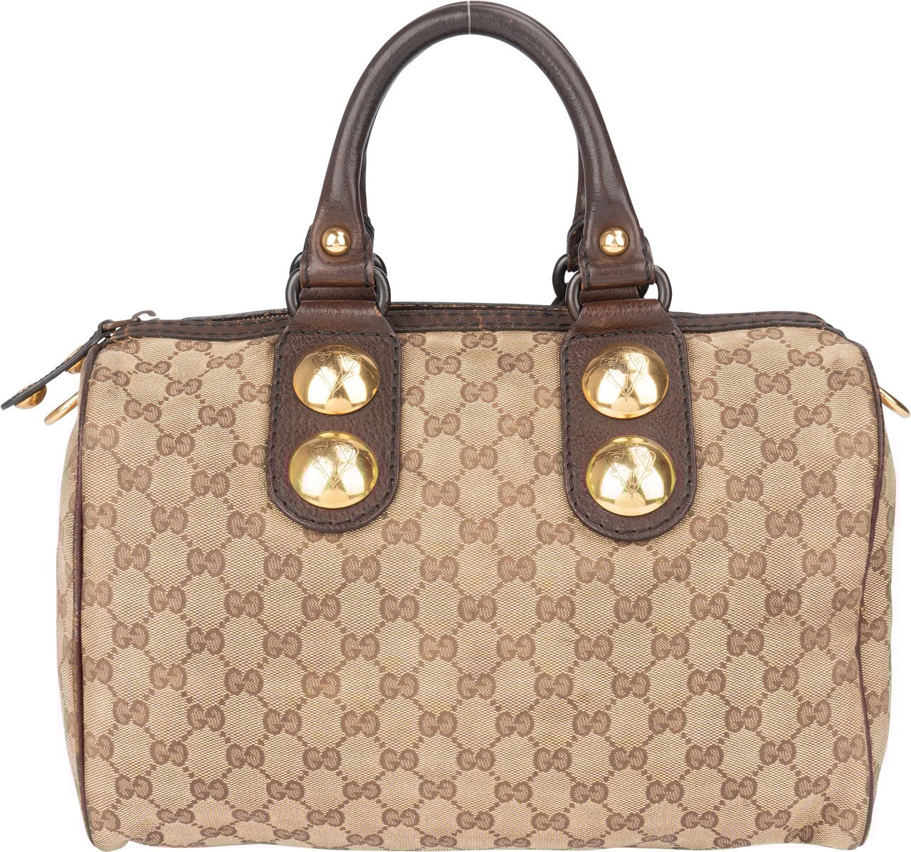 Gucci Gucci GG Monogram Hysteria Handbag Bruin