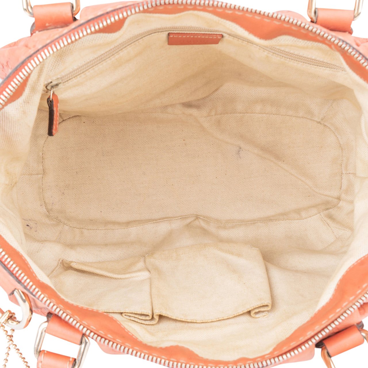 Gucci Gucci Leather GG Monogram Sukey Handbag Oranje