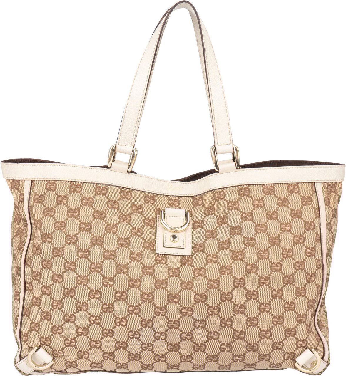 Gucci Gucci GG Monogram Abbey Handbag Bruin