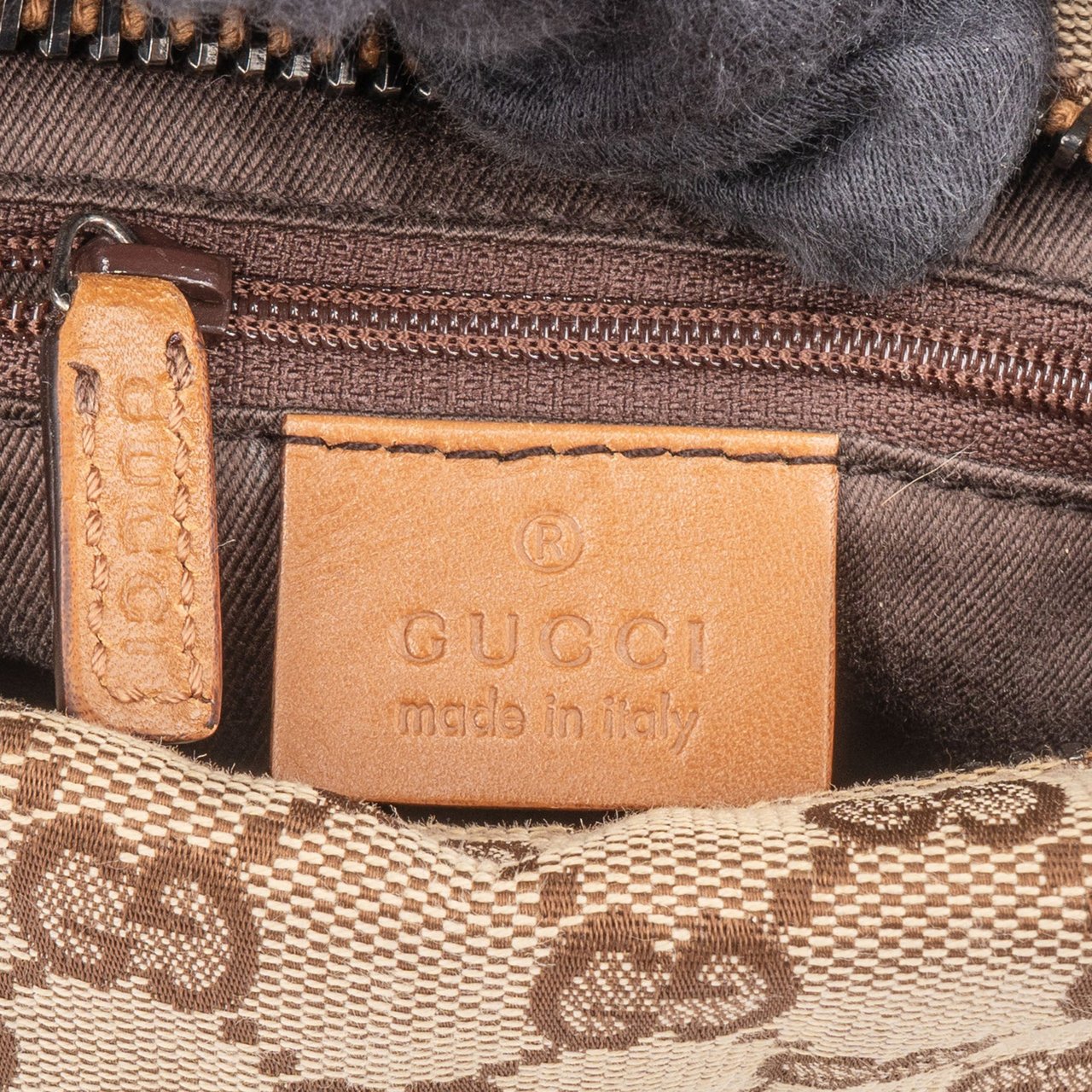 Gucci Gucci GG Monogram Handbag Bruin