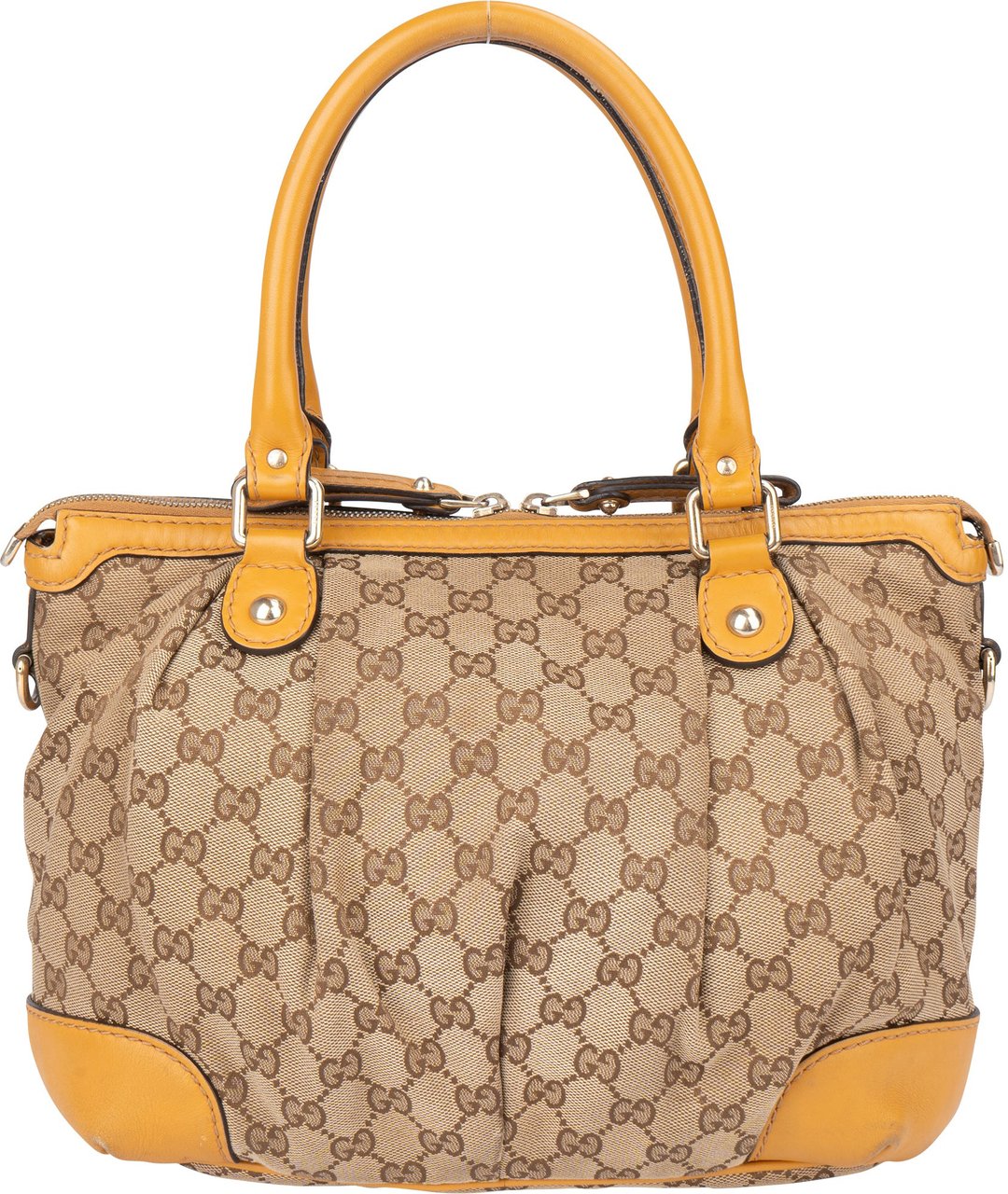 Gucci Gucci GG Monogram Sukey Handbag Bruin