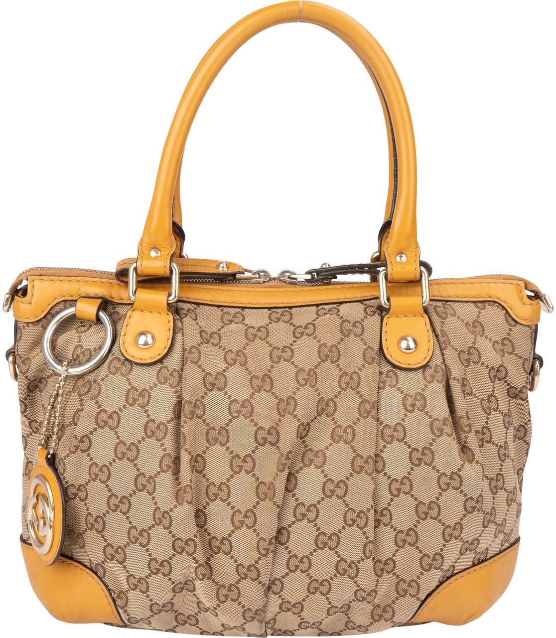 Gucci Gucci GG Monogram Sukey Handbag Bruin