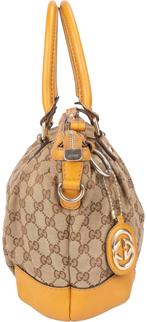 Gucci Gucci GG Monogram Sukey Handbag Bruin