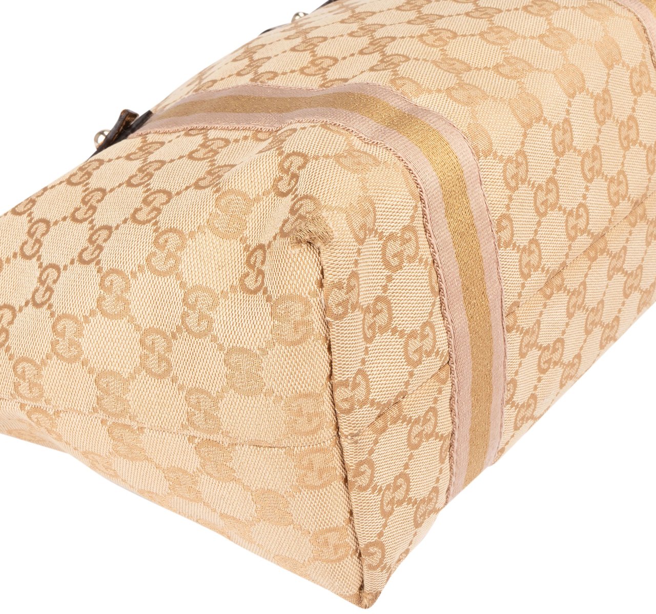 Gucci Gucci GG Monorgam Jolicoeur Handbag Beige