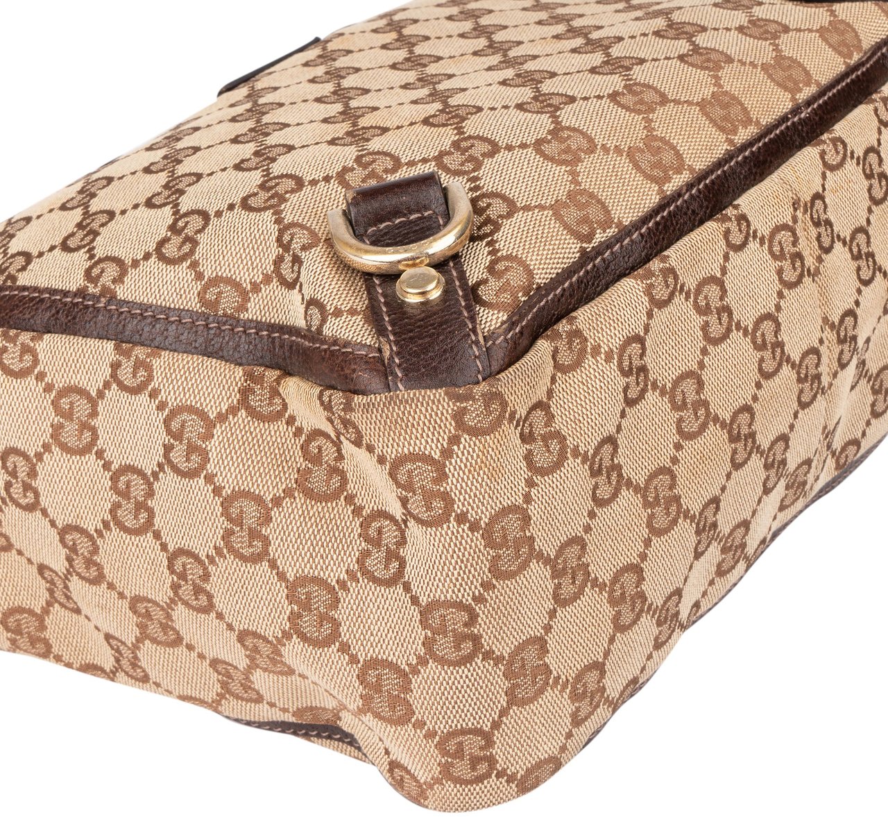 Gucci Gucci GG Monogram Abbey Handbag Bruin
