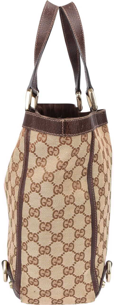 Gucci Gucci GG Monogram Abbey Handbag Bruin