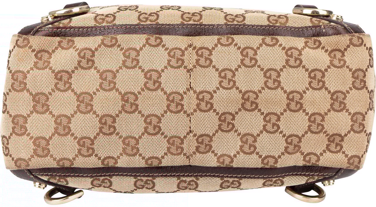 Gucci Gucci GG Monogram Abbey Handbag Bruin