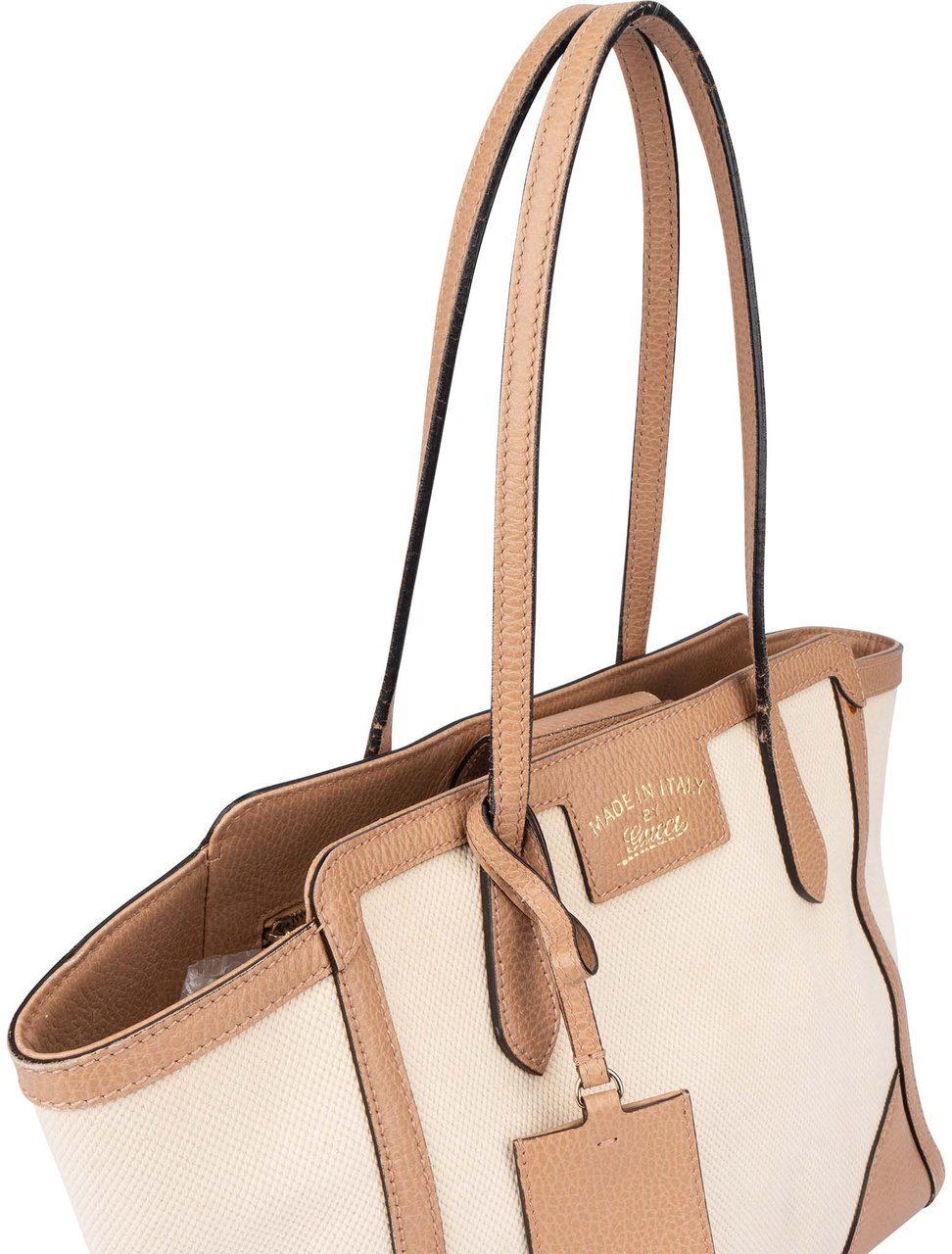 Gucci Classic Swing Tote Handbag Bruin