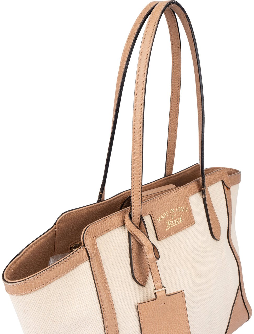 Gucci Gucci Classic Swing Tote Handbag Bruin