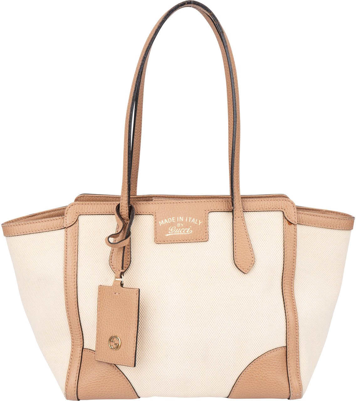 Gucci Gucci Classic Swing Tote Handbag Bruin