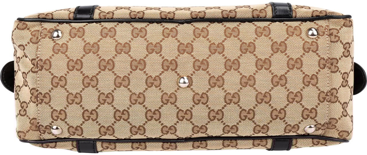 Gucci Gucci Monogram Twin GG Handbag Bruin