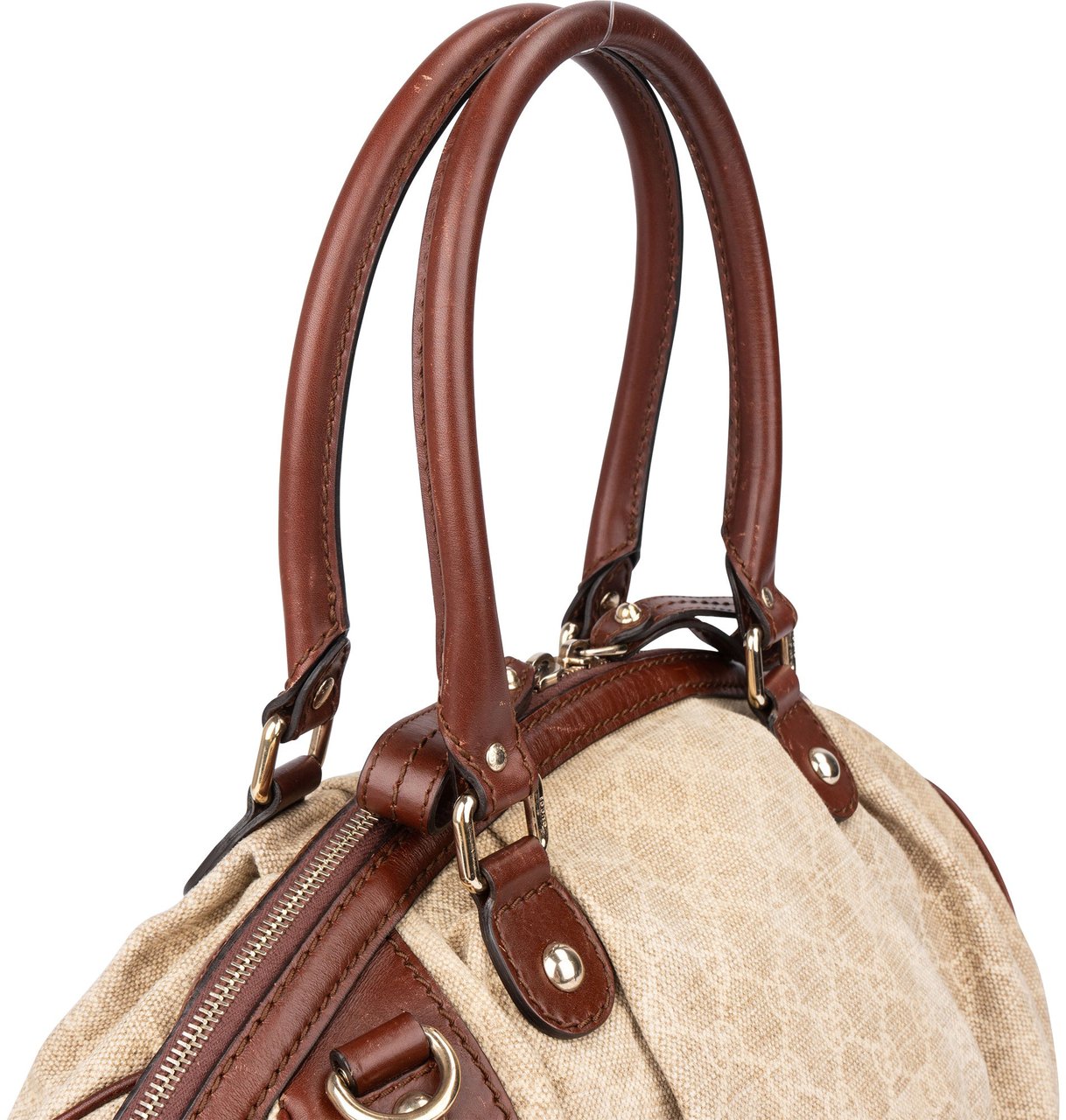 Gucci Gucci GG Monogram Sukey Handbag Beige