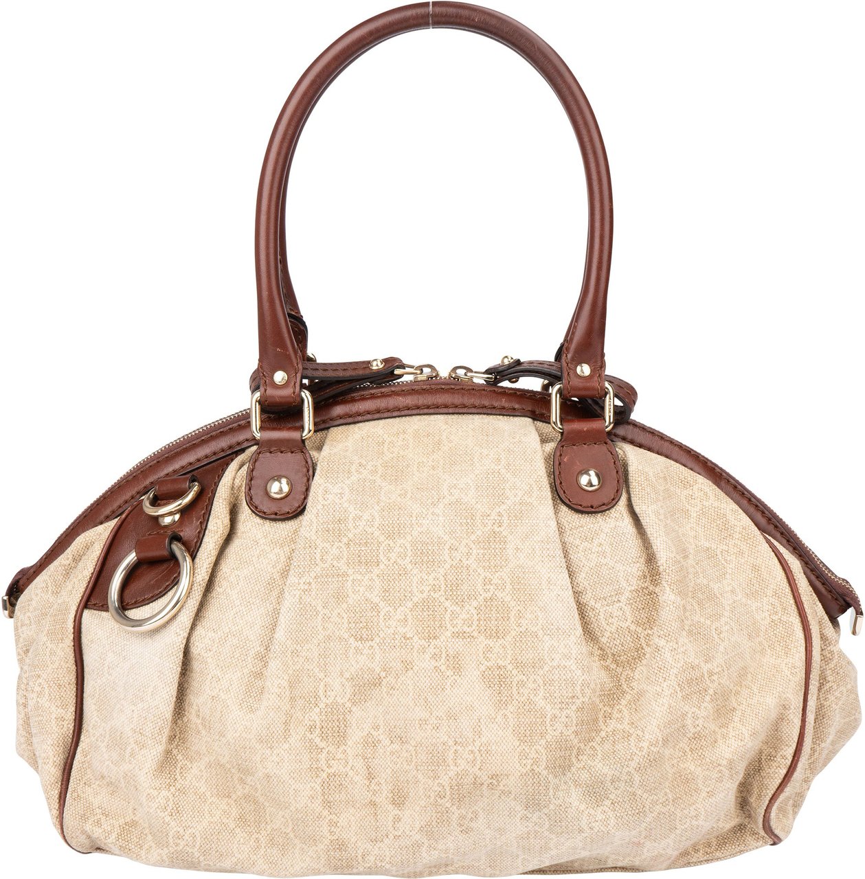 Gucci Gucci GG Monogram Sukey Handbag Beige