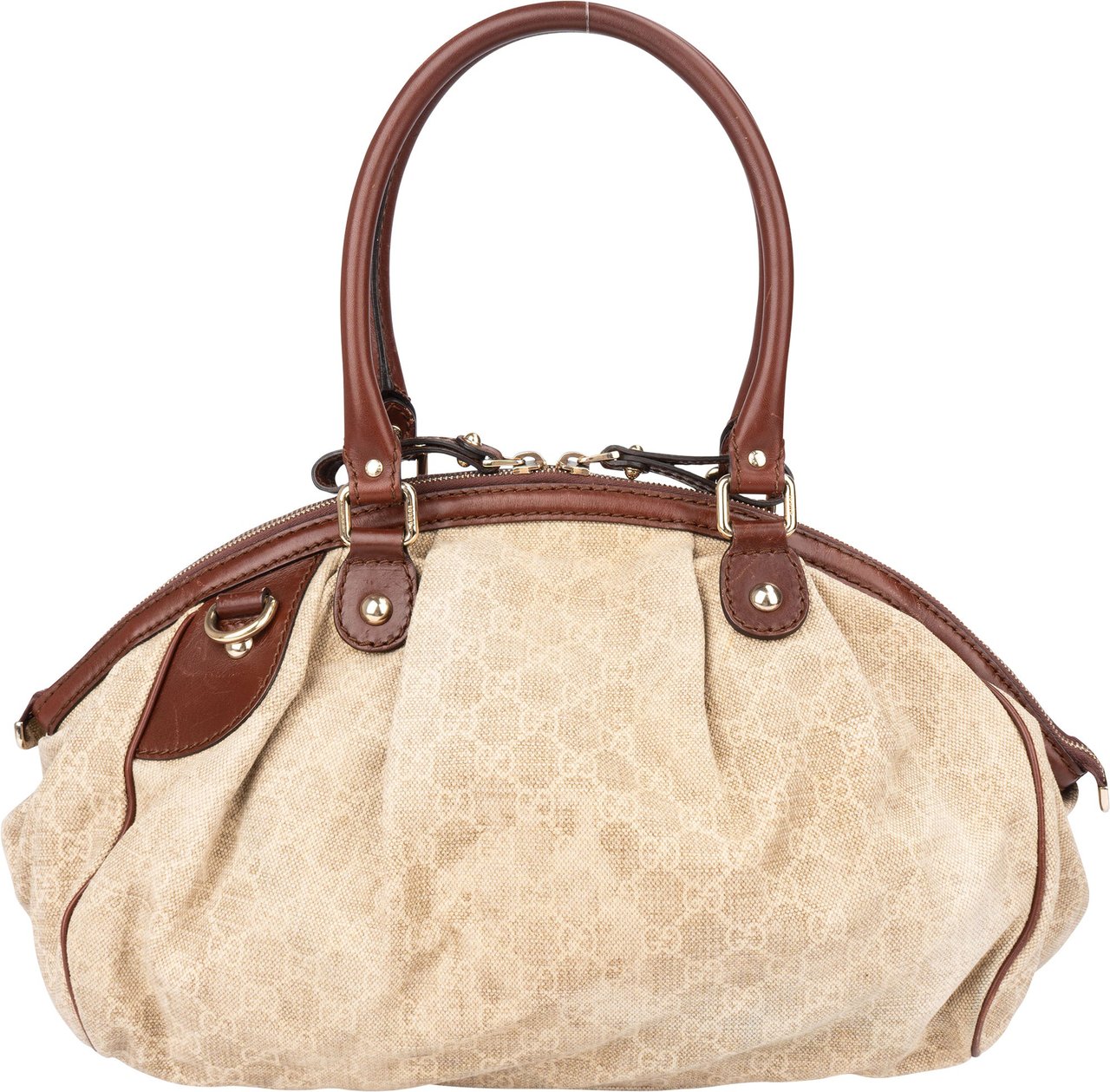 Gucci Gucci GG Monogram Sukey Handbag Beige