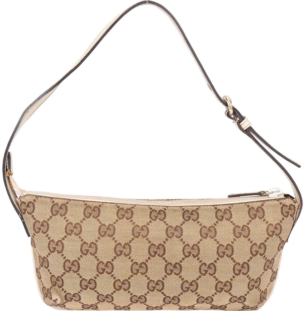 Gucci Gucci GG Monogram Boat Handbag Bruin