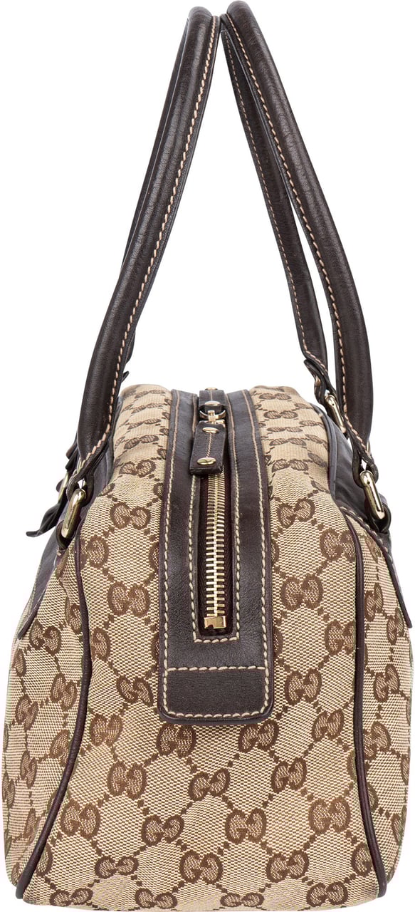 Gucci Gucci GG Monogram Flower Handbag Bruin
