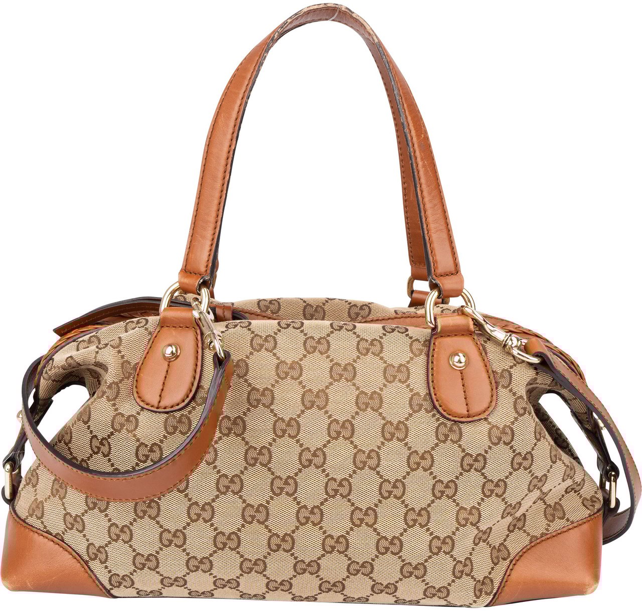Gucci Gucci GG Monogram Handbag Bruin