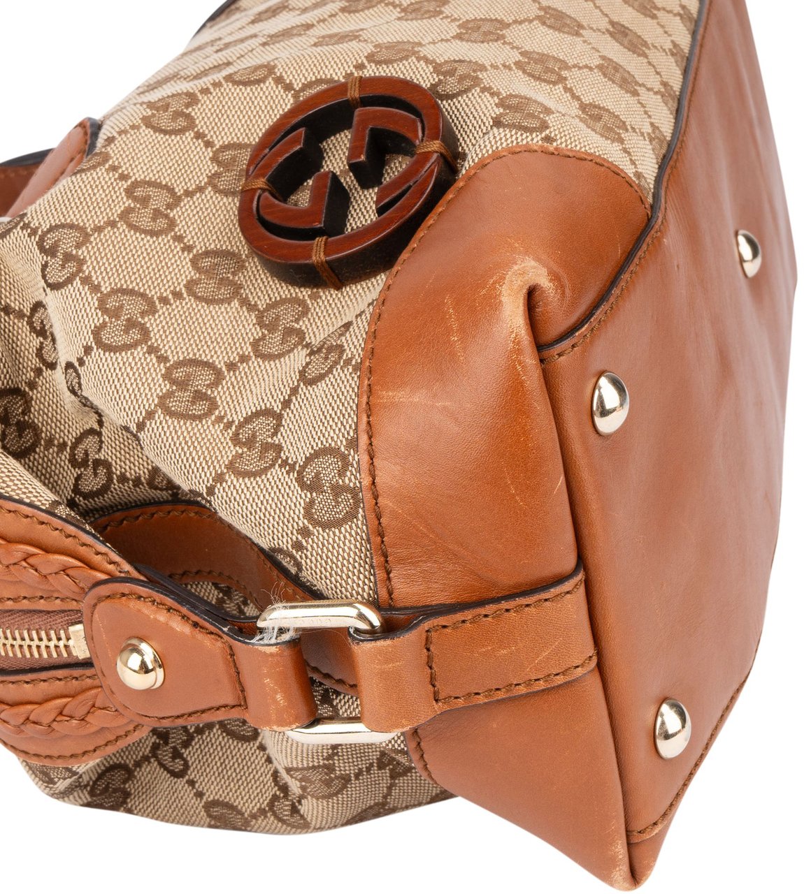 Gucci Gucci GG Monogram Handbag Bruin