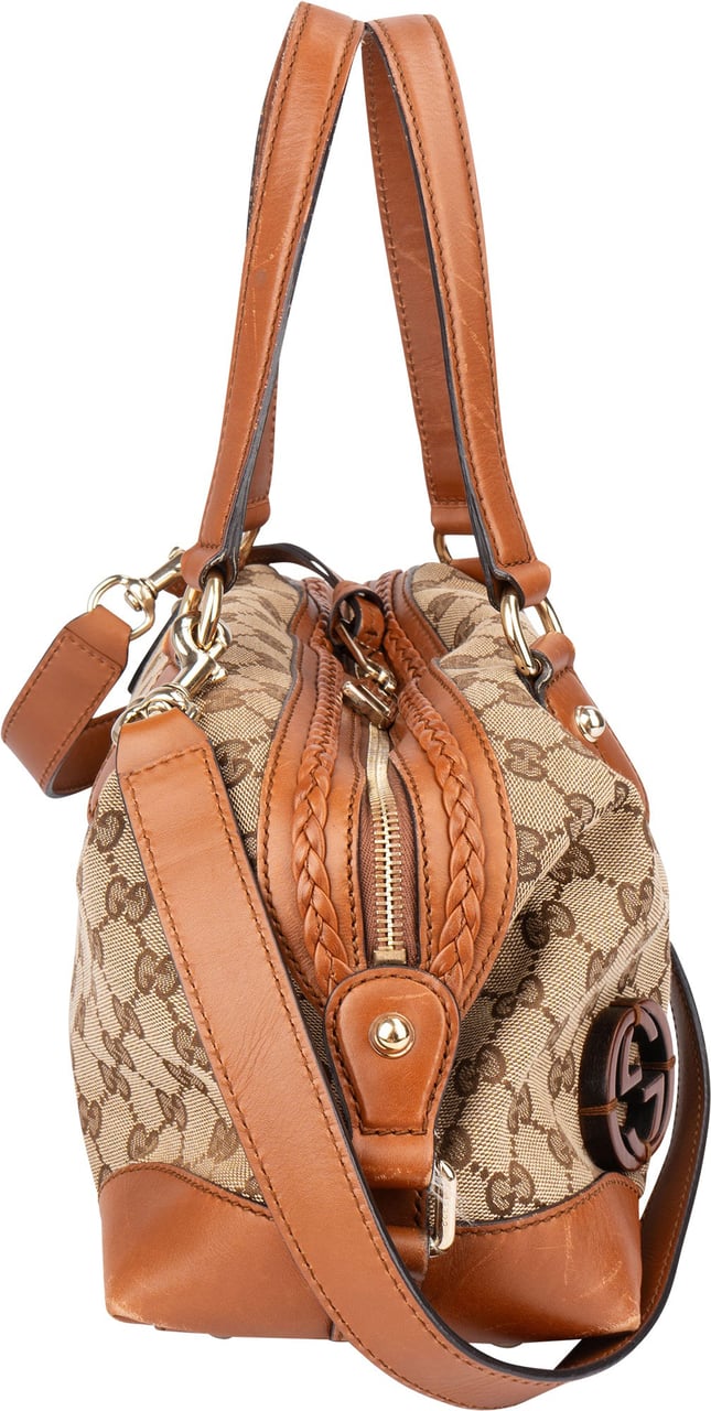 Gucci Gucci GG Monogram Handbag Bruin