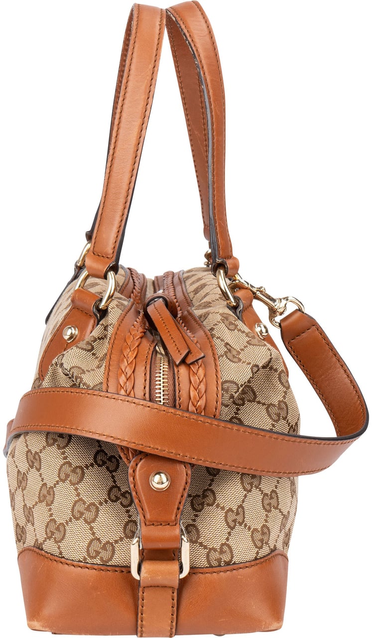 Gucci Gucci GG Monogram Handbag Bruin