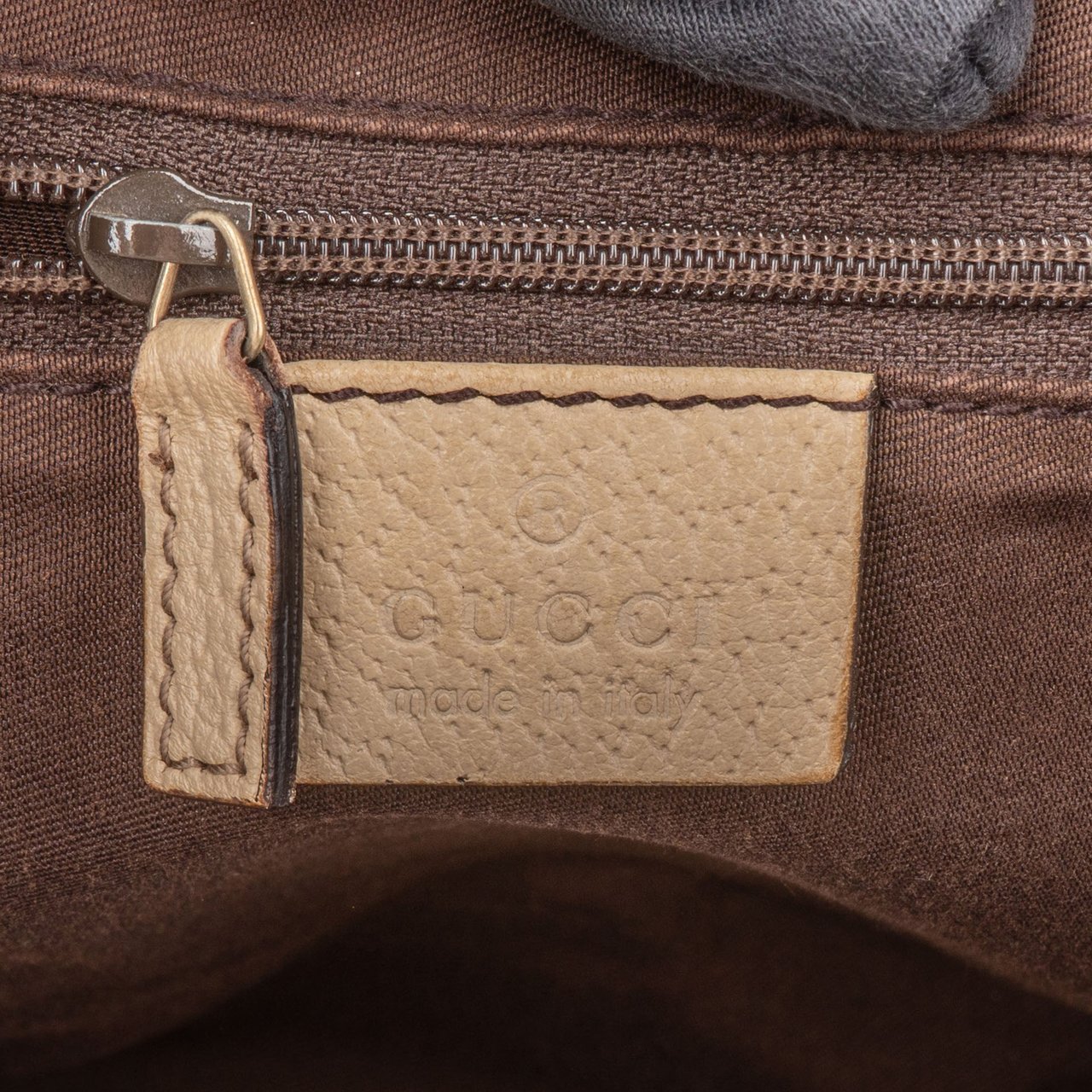 Gucci Gucci GG Monogram Abbey Handbag Bruin