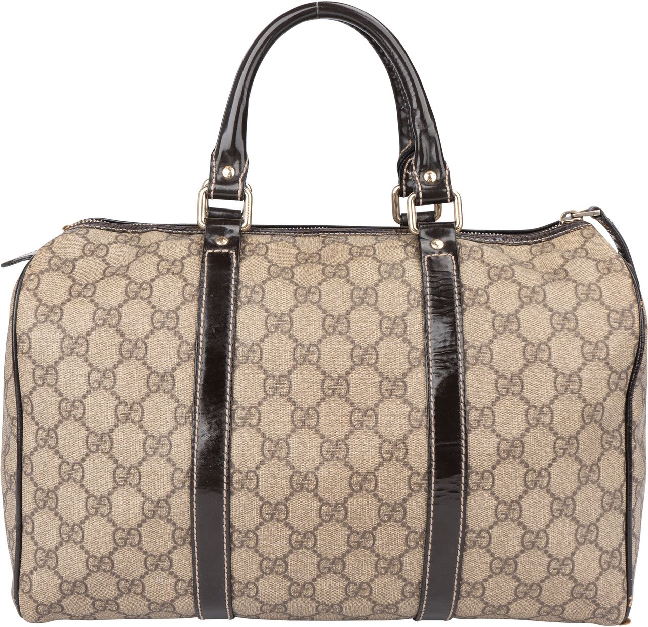 Gucci Gucci GG Supreme Monogram Boston Handbag Bruin