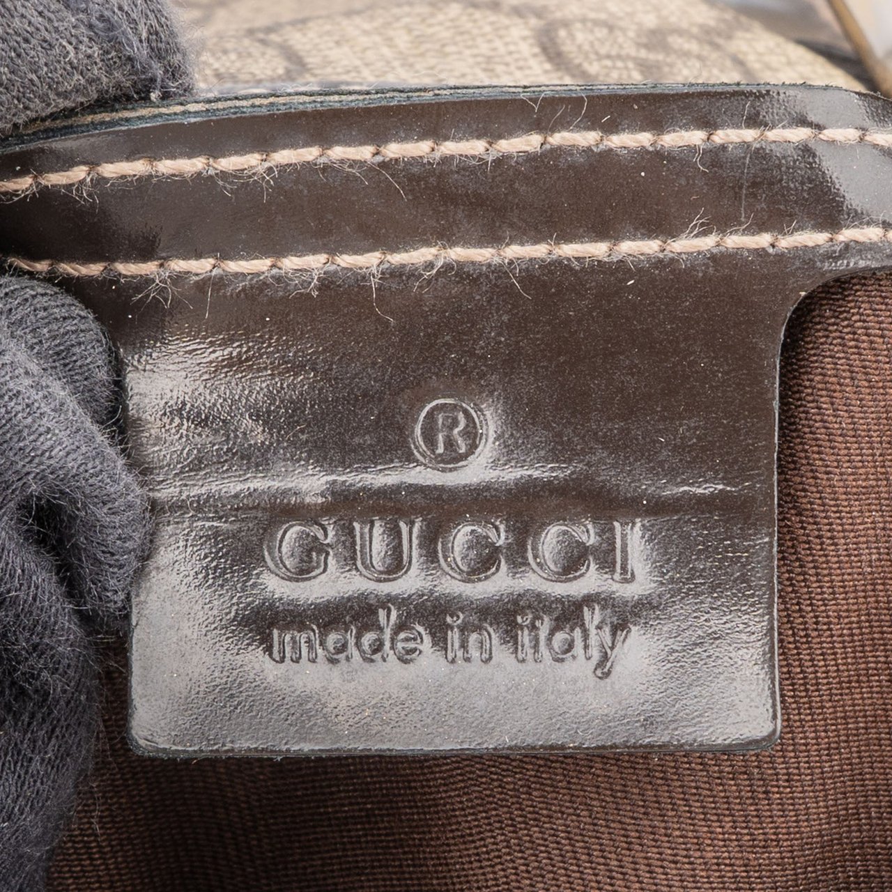 Gucci Gucci GG Supreme Monogram Boston Handbag Bruin